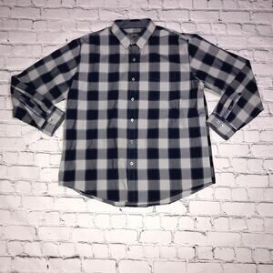 Blue Medium Square Button Down Shirt